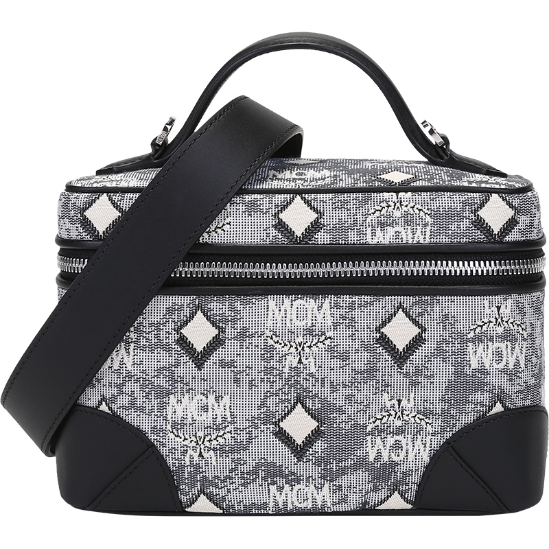 MCM 奢侈品 女士织物配皮手提单肩斜挎包化妆包MWRBATQ01