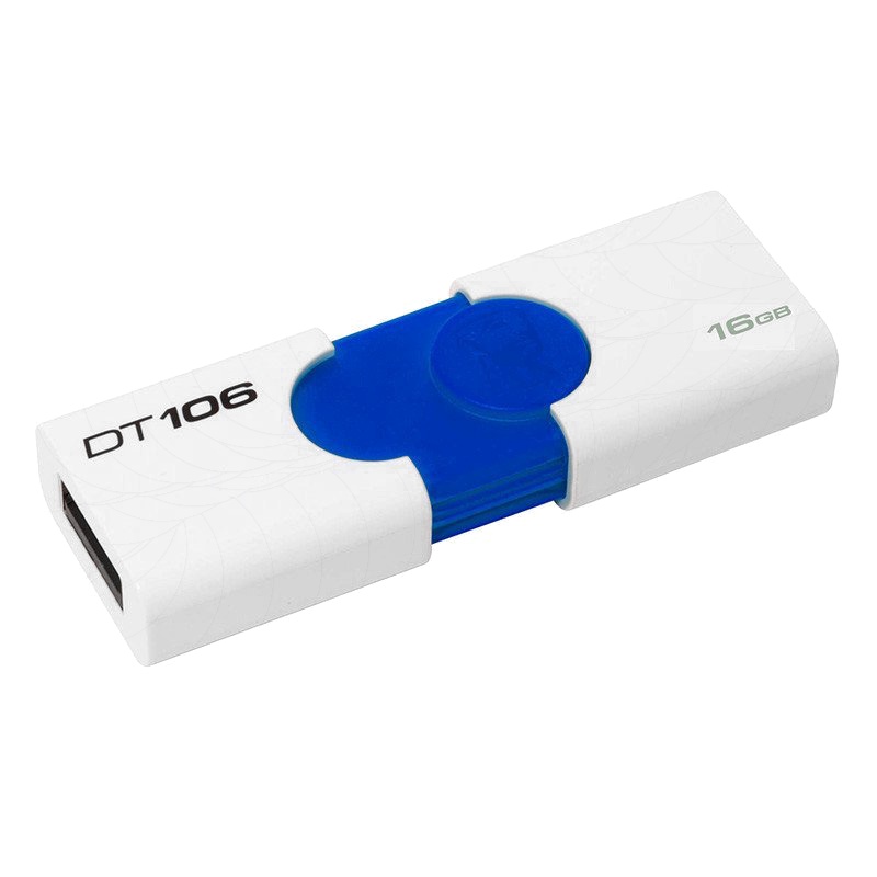 金士顿(Kingston)DT106优盘16GB u盘USB3.1高速车载电脑学生办公创意u盘 16g推拉U盘白色