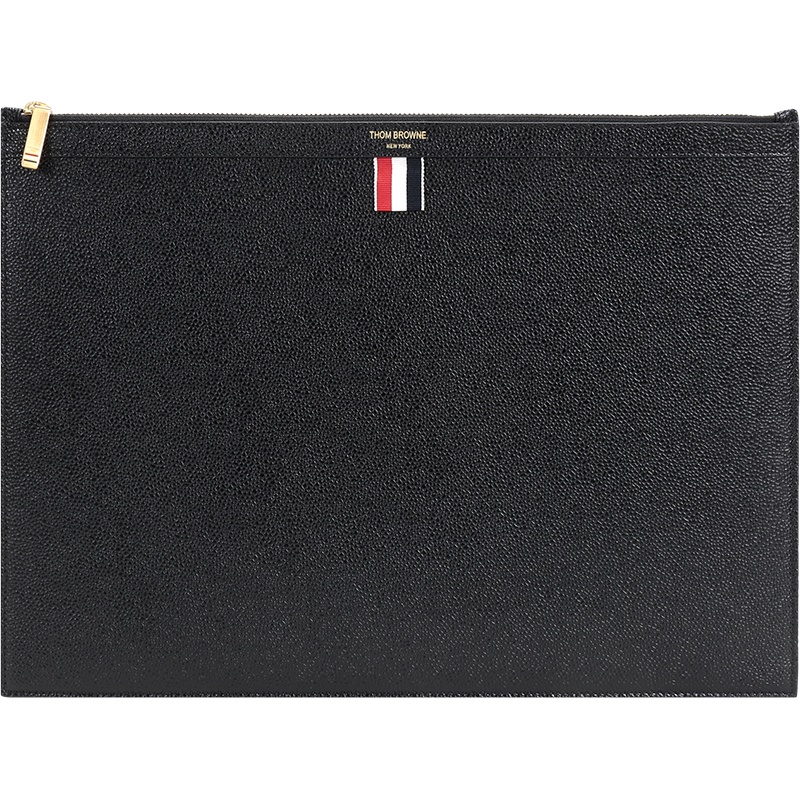 THOM BROWNE 汤姆·布朗 男士皮革手拿包公文包 MAC020L 00198