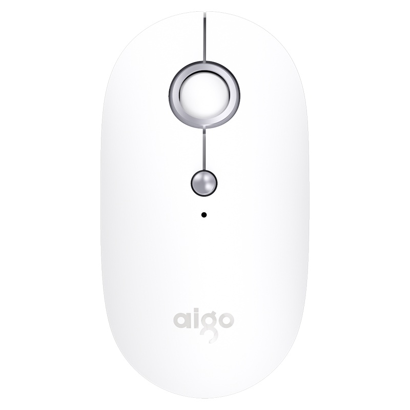 爱国者(AIGO) 时尚无线蓝牙安静可切换三模鼠标 稳定省电可连接多设备 M300 白色