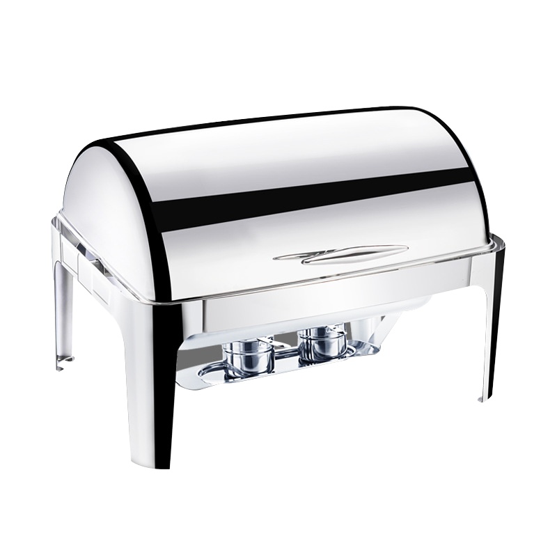 加厚不锈钢自助餐保温炉 XTL839 9升钢盖双格翻盖早餐保温餐炉 （台）