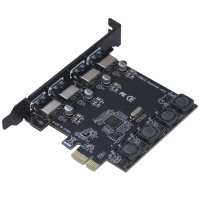 魔羯 MOGE MC2016 台式机PCIEx1转4口USB3.0独立供电扩展卡 瑞萨(NEC)芯片 PCI-E转接卡