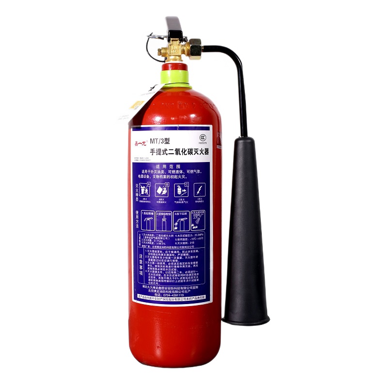 鑫一龙 灭火器 手提式二氧化碳灭火器3公斤 图书馆医院机房精密仪器灭火器MT/3 消防器材