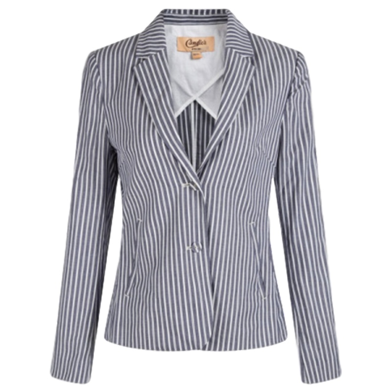 【福利款】拉夏贝尔西服上衣条纹外套短款西装