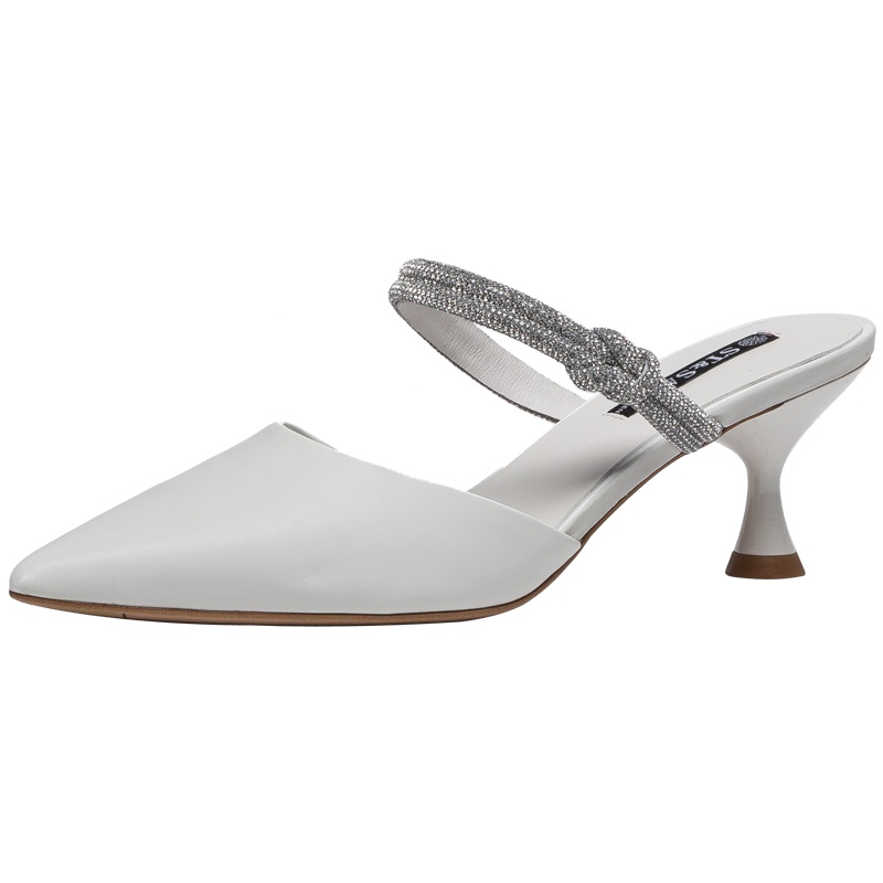 St&Sat/星期六穆勒鞋新款尖头细高跟宴会优雅女鞋SS11114031