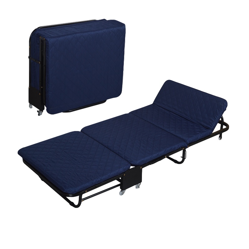 逐鹿中原简易便携 三折办公午休折叠床DZ-474单人床多功能75cm宽度