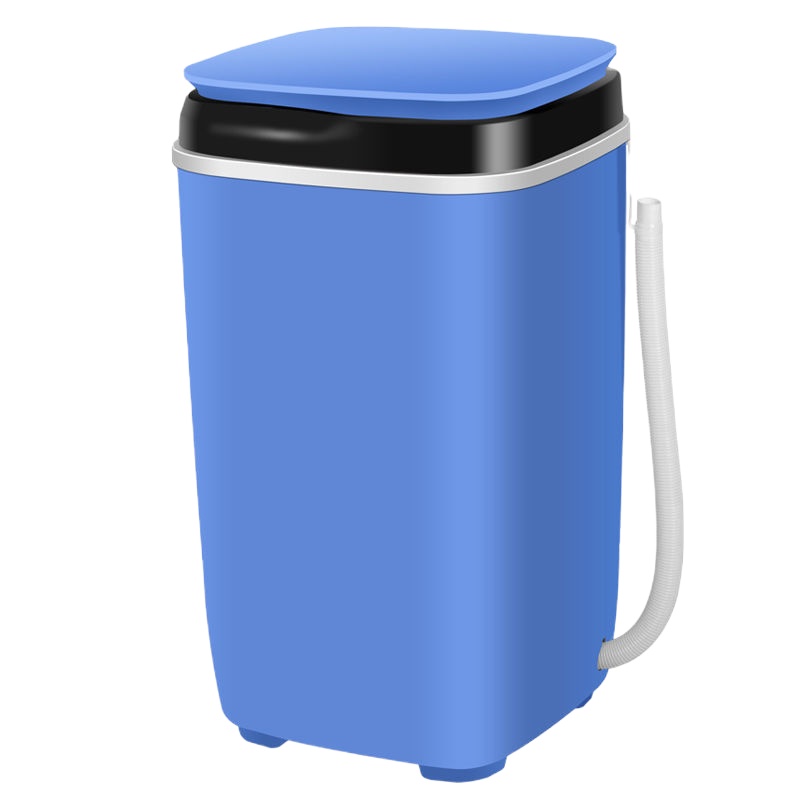 家用小型儿童迷你自动洗衣机小双桶半自动双缸宿舍小洗衣机|(迷你时尚款)篮色-脱水