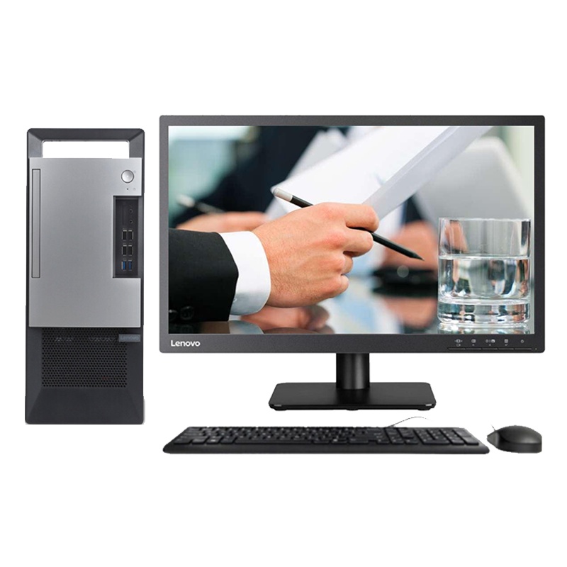 联想(Lenovo)扬天T4900v 商用台式电脑 21.5英寸屏(I5-9400 4GB 1TB 无光驱 W10)