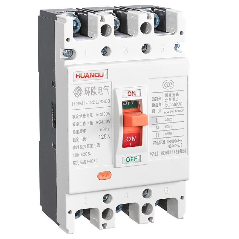 HGM1系列塑料外壳式断路器 HGM1-125L 3300 125A