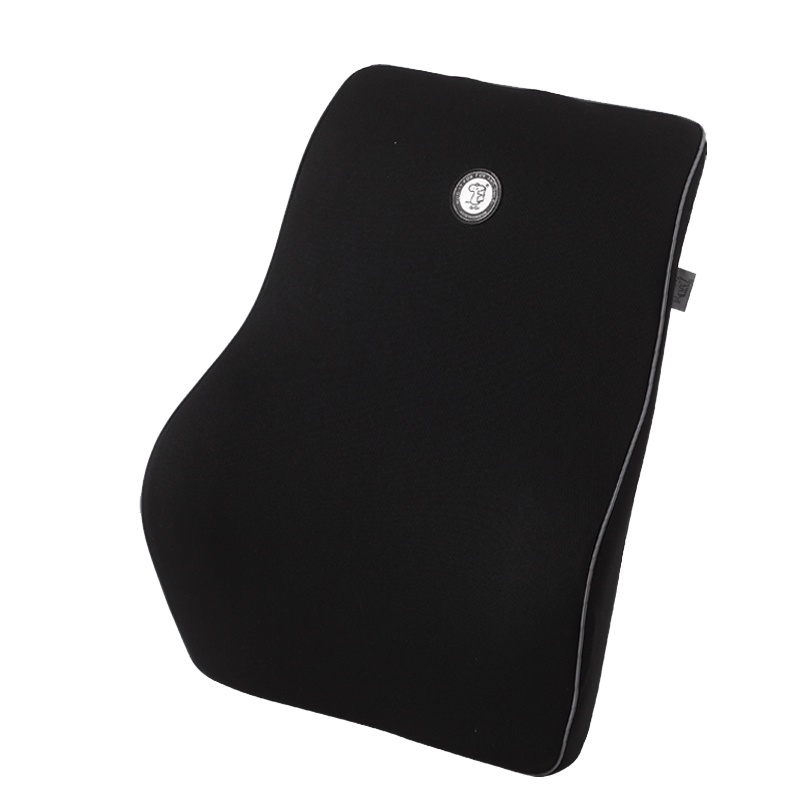 GiGi(吉吉) 汽车腰靠记忆棉座椅护腰车用腰枕靠背垫车载四季透气腰靠垫 黑色