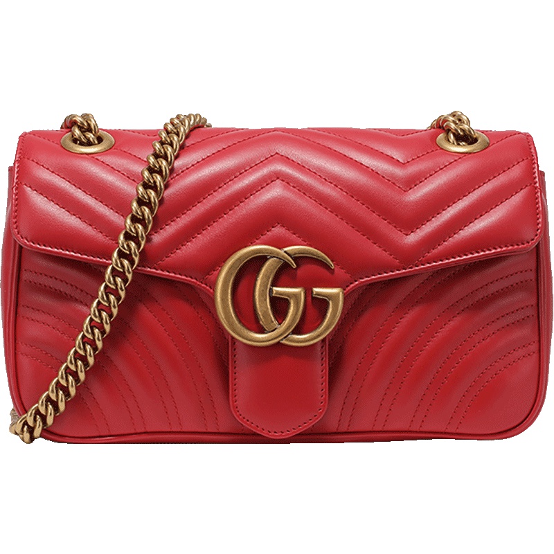 GUCCI 古驰 女士GG Marmont 小号牛皮单肩斜挎包 443497 DTDIT