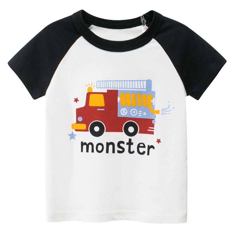 韩版童装2020夏季新款儿童短袖T恤时尚男宝宝服装元氣小猴STRONGMONKEY