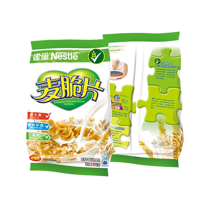 雀巢(Nestle) 麦脆片 非油炸 麦片 膳食纤维 即食谷物早餐150g