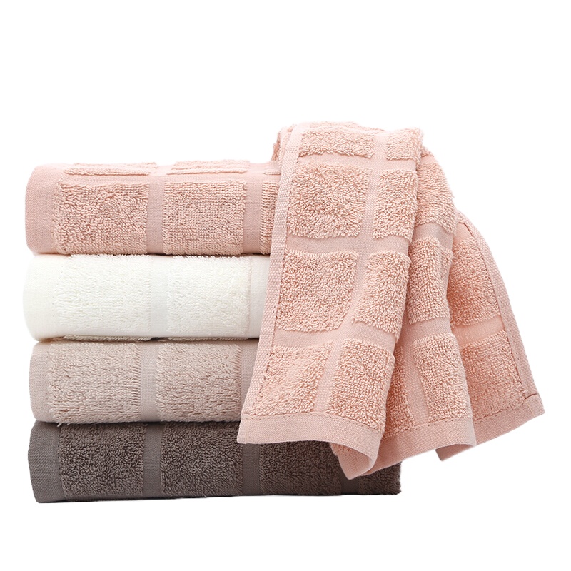 洁丽雅（grace）W0460 棉之道 格调 简约吸水毛巾 三条装 颜色随机