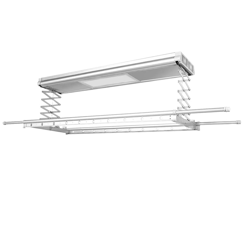 千年舟 D20 -2 电动晾衣架 智能无线遥控升降晾衣架阳台晾衣机（银色） 2杆1.2米-2.4米（可伸缩）