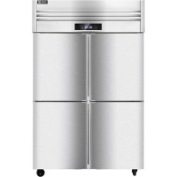 圣托(Shentop)不锈钢厨房冷藏柜商用 冷藏冷冻双温立式冷柜 四门冰柜商用大容量冰箱 STLN-GS24