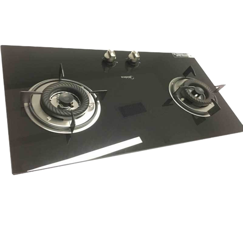 JZT-CSN50-E5 嵌入式燃气灶 玻璃 双炉 天然气 一级