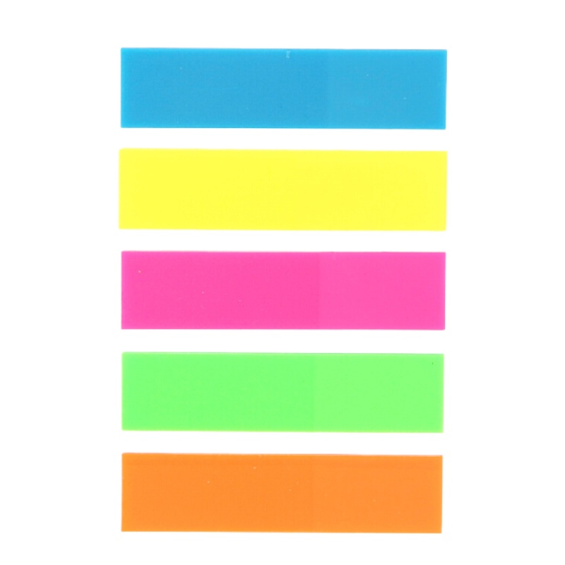 晨光(M&G)文具5色PET荧光便利贴 优事贴便签本子 20页/条YS-20