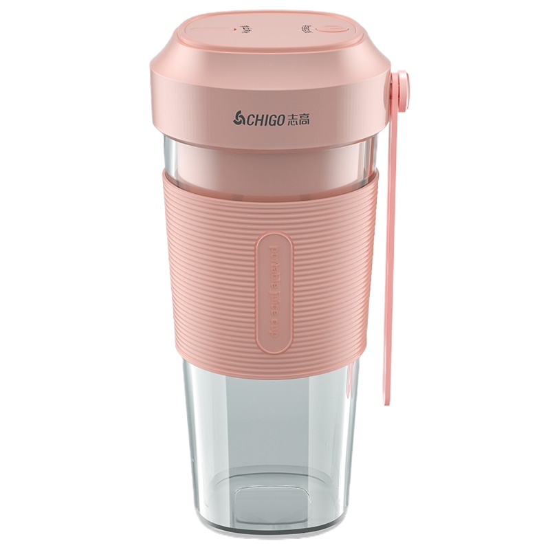 志高 榨汁机料理机便携式充电迷你无线运动果汁机搅拌机 网红榨汁杯ZG-TJ07A粉色
