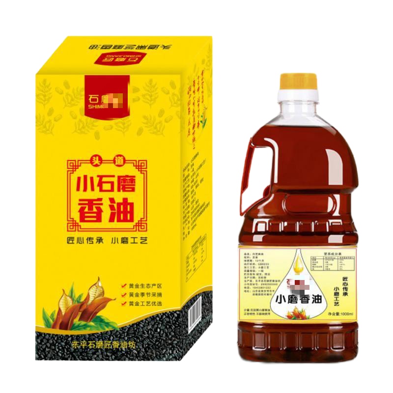 正宗香油芝麻油纯正小磨黑芝麻香油凉拌菜火锅月子食用油 500毫升[黑芝麻香油]
