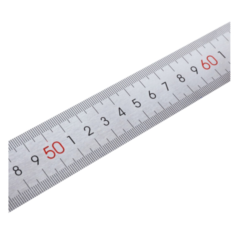 得力 钢直尺1米 刻度尺长尺100cm 钢尺测量绘图尺 不锈钢工具尺子 8460