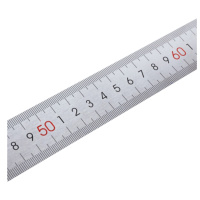 得力 钢直尺1米 刻度尺长尺100cm 钢尺测量绘图尺 不锈钢工具尺子 8460