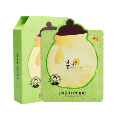 Papa recipe 春雨 绿蜂蜜冰感面膜10片/盒 舒缓泛红 敏感修护 补水保湿