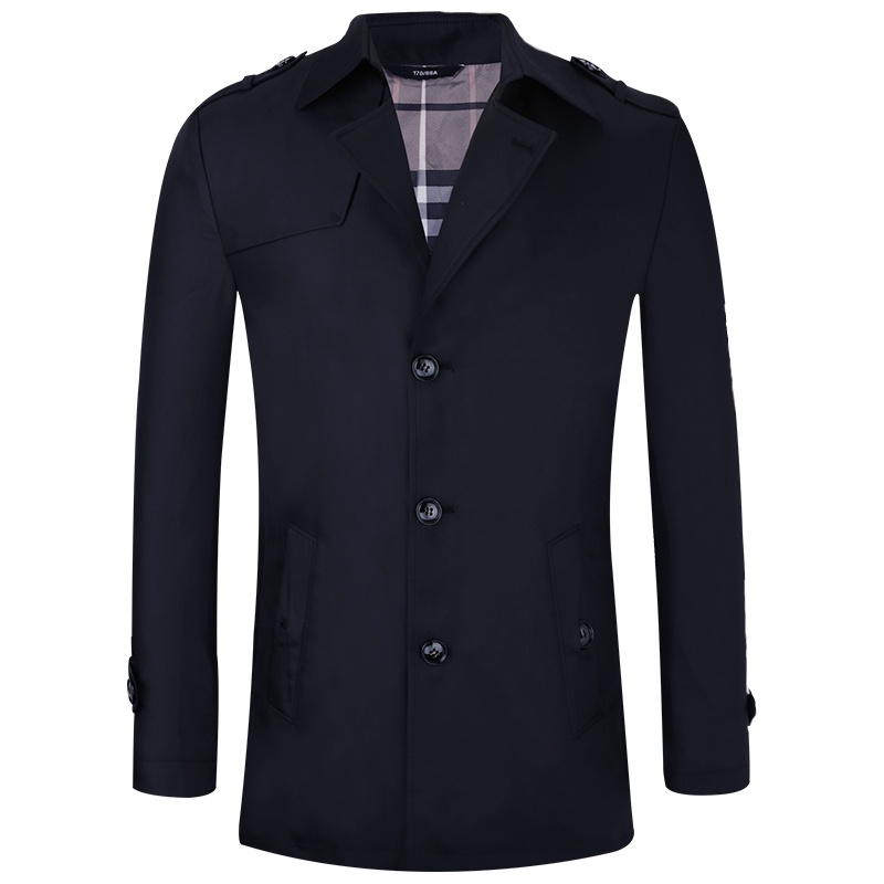 HODO红豆男装 秋季男士风衣 商务休闲舒适有型显瘦风衣外套男