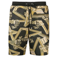 Versace Jeans 范思哲奢侈品巴洛克纹印花抽绳男士黑色休闲裤短裤 A4GTB1F0 S0504 899