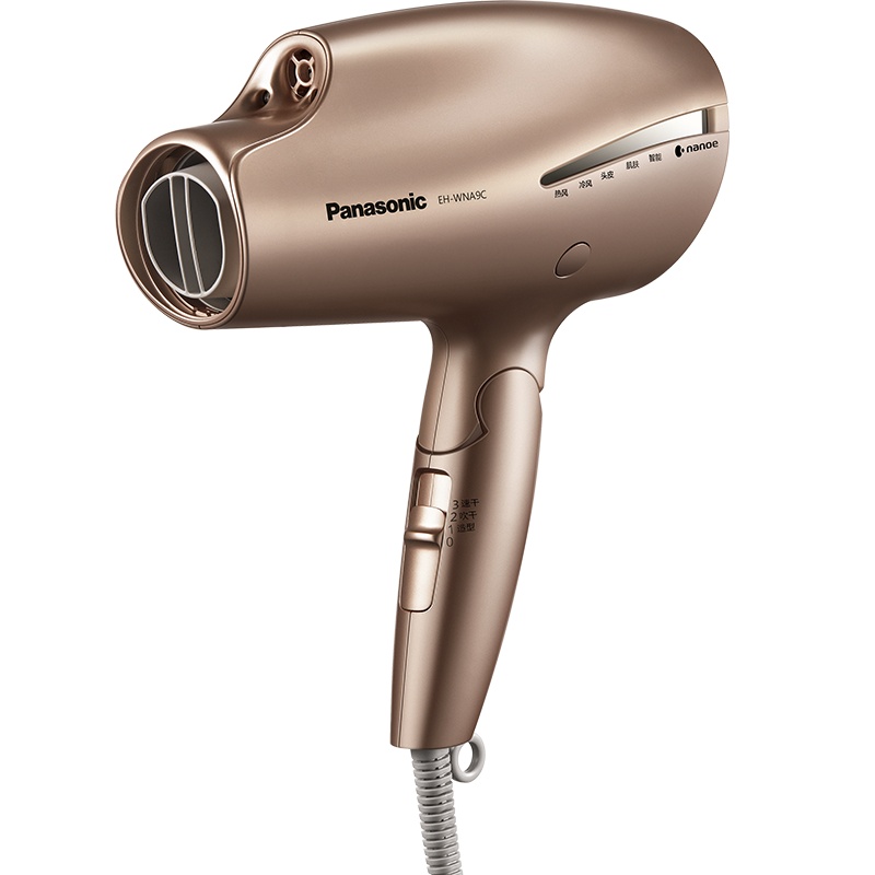 松下(Panasonic)电吹风双倍矿物质负离子纳诺怡nanoe护发1800W家用大功率吹风机智能冷热风EH-WNA9C