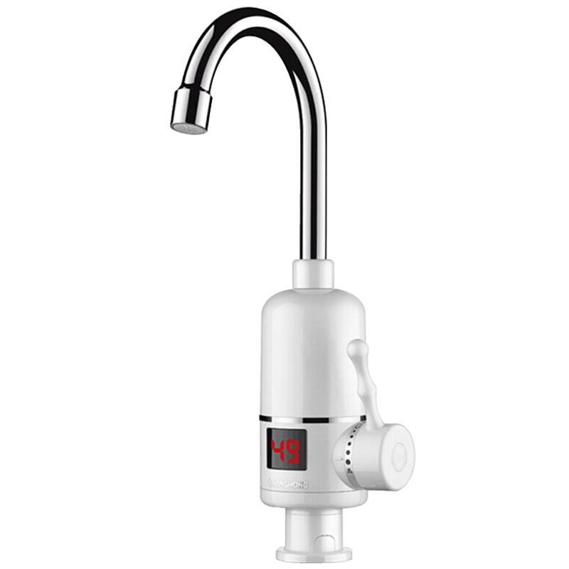 长虹电热水龙头速热即热式小厨宝冷热水家用厨房下进水智能数显过水热漏保款