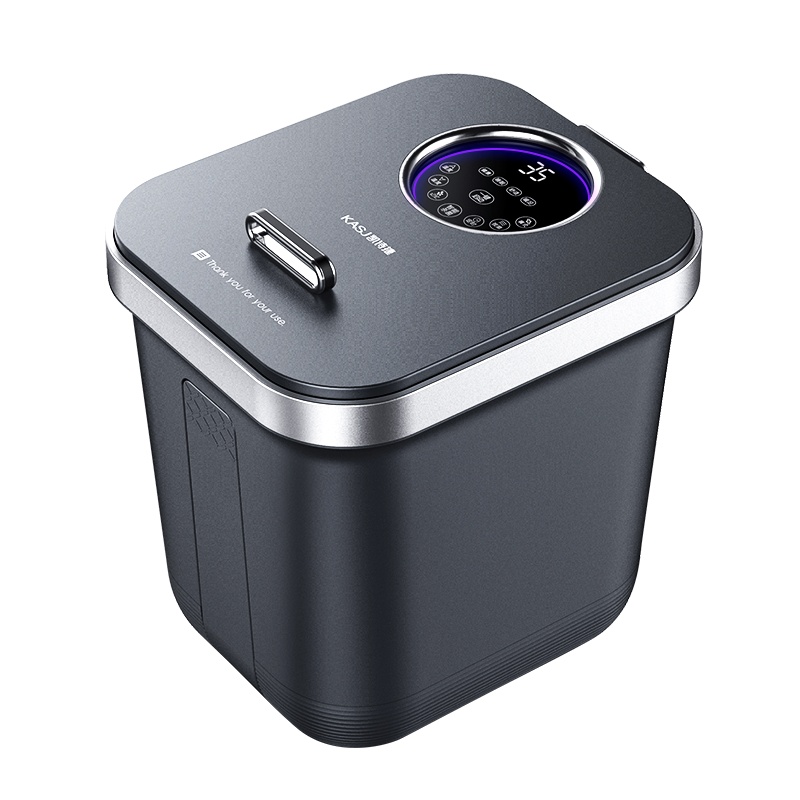 德国KASJ(凯诗捷)Z201泡脚桶电动按摩洗脚盆加热恒温家用全自动过小腿足疗足浴盆 摩登灰