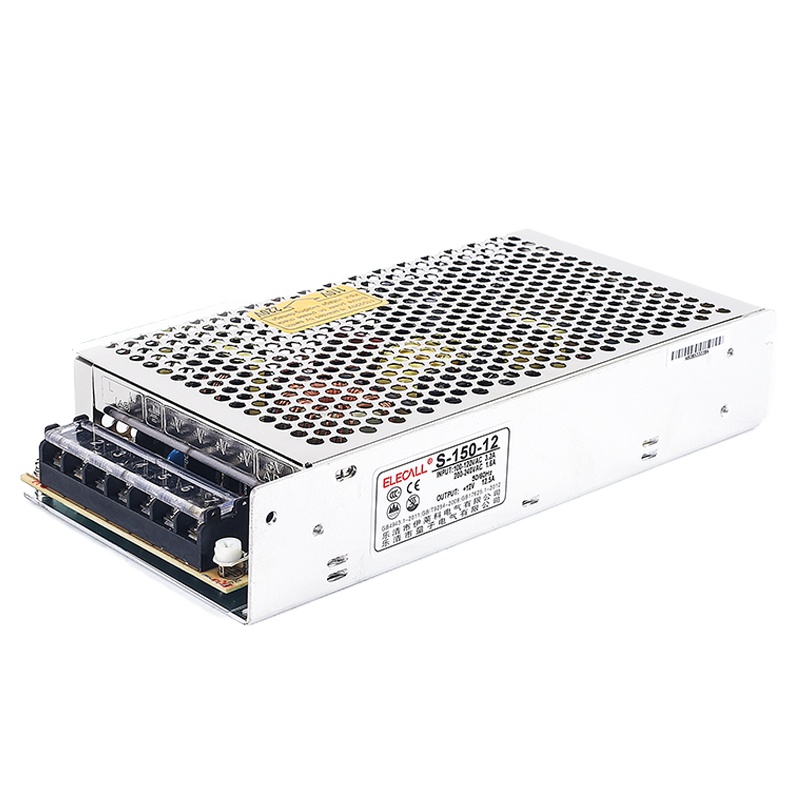 伊莱科(ELECALL)S-150-12开关电源12V电源适配器LED灯带显示屏变压器直流稳压12.5A 150W