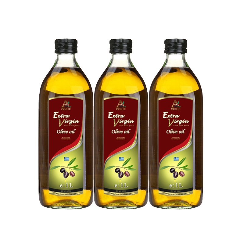阿格利司(AGRIC)希腊进口特级初榨橄榄油1L*3组合装烘焙烧烤食用油