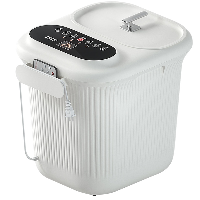 佳仁(JARE)足浴器 390_8新款升级全自动熏蒸泡 3D足部按摩轮 电源线收纳 无线遥控 隐藏式排水 喷淋循环冲浪