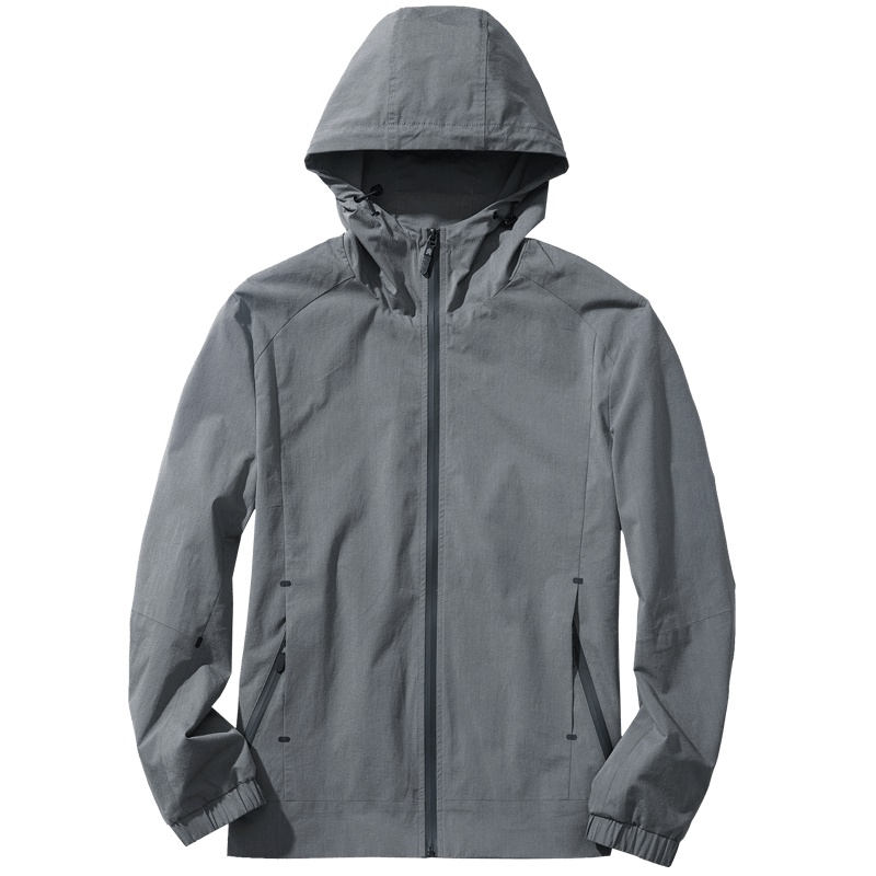 千纸鹤男装上衣2019新款青年潮流连帽薄款运动夹克外套男30112