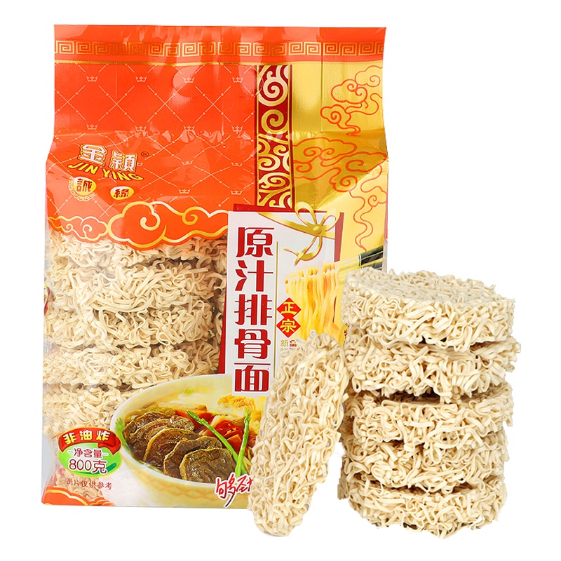 金颖(JIN YING) 正宗新鲜美味原汁排骨面14块/袋