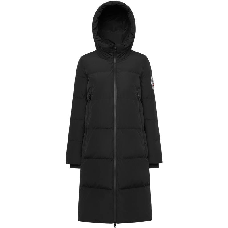 波司登女羽绒服连帽中长款新款时尚保暖冬外套修身B90142316