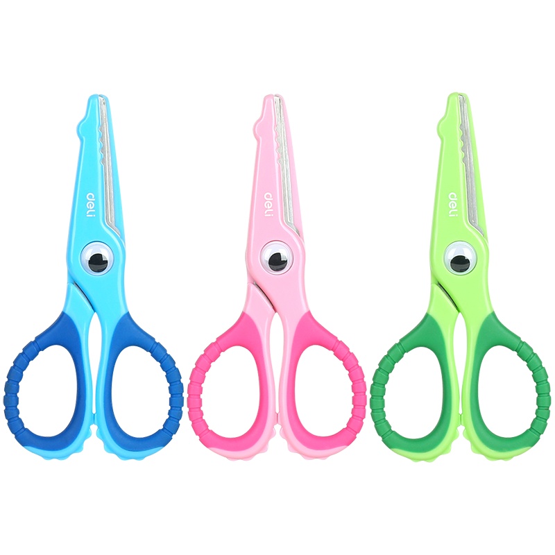 得力儿童剪刀安全手工剪刀幼儿园手工剪圆头剪纸剪刀塑料小号2-3-6岁迷你宝宝小剪刀可爱