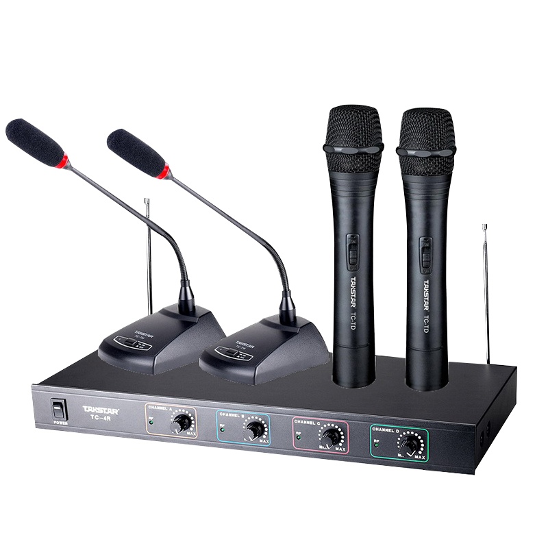 得胜TC-4R 一拖四无线手持话筒