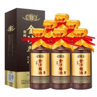 金沙酒 酱酒六星 53度 500ml*6瓶整箱装 酱香型白酒 贵州金沙回沙酒 纯粮食高度白酒礼盒装