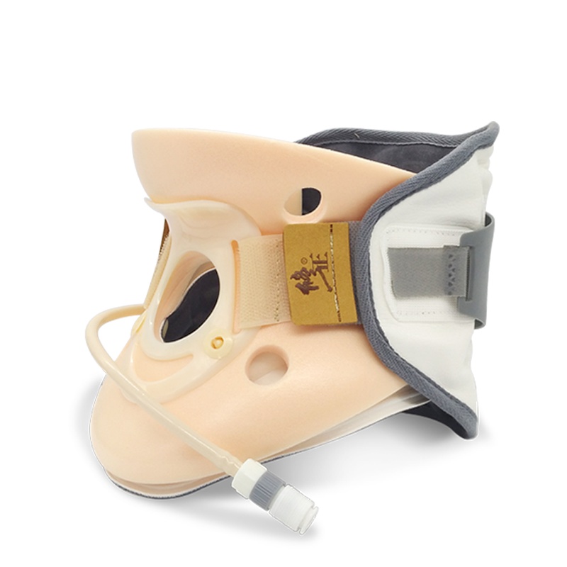 修正颈椎牵引器拉伸器医用家用治疗仪颈托自然曲度固定支撑矫正器按摩器前后双气囊+后置加压旋钮 均码 BA-JQ-A