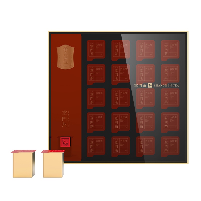 八马掌门茶 武夷岩茶茶叶大红袍乌龙茶 礼盒装80g