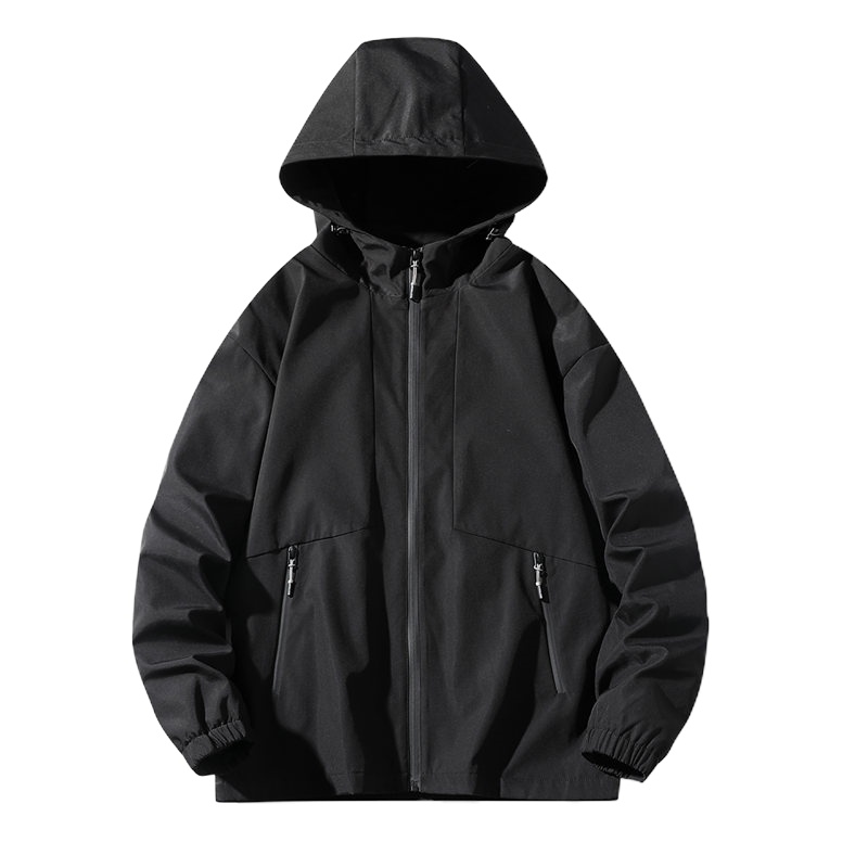 DEBRAND棒球服男宽松纯色夹克教练服学生秋季新款外套男日系潮流