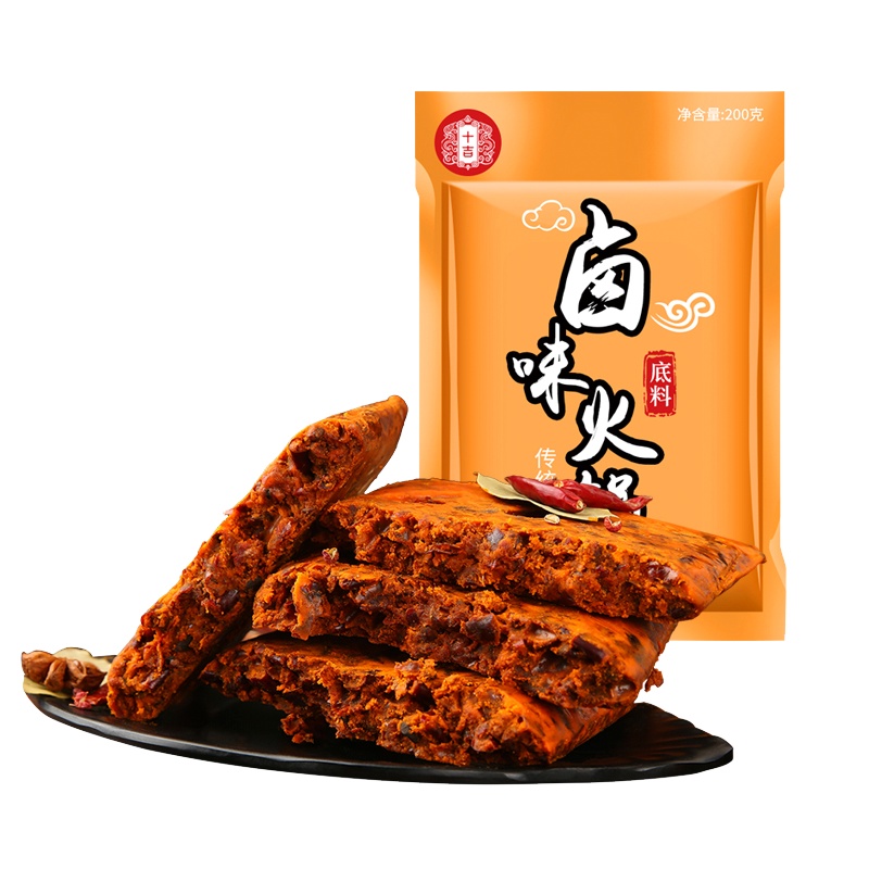 十吉重庆卤味火锅底料200g四川家用牛油麻辣烫麻辣香锅家用调料