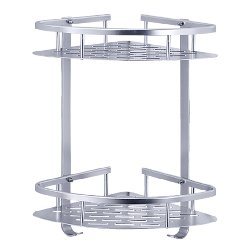 尔沫 浴室置物架免打孔洗手间卫生间厕所卫浴三角篮收纳壁挂架四方墙角架