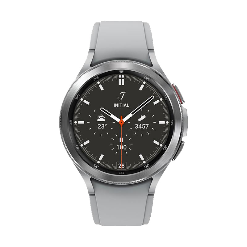 三星Samsung Galaxy Watch4 Classic智能运动手表 Wear OS系统 蓝牙版 42mm 雪川银
