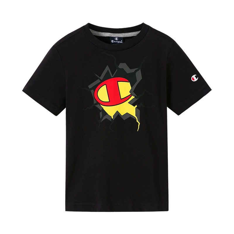 Champion/冠军男女童儿童短袖纯棉T恤高端儿童T恤