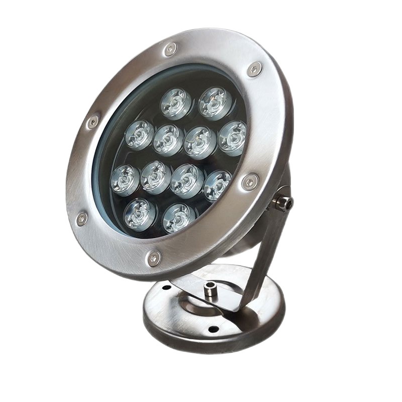 led水底灯射灯户外防水七彩喷泉灯鱼池灯景观灯遥控低压24v水下灯