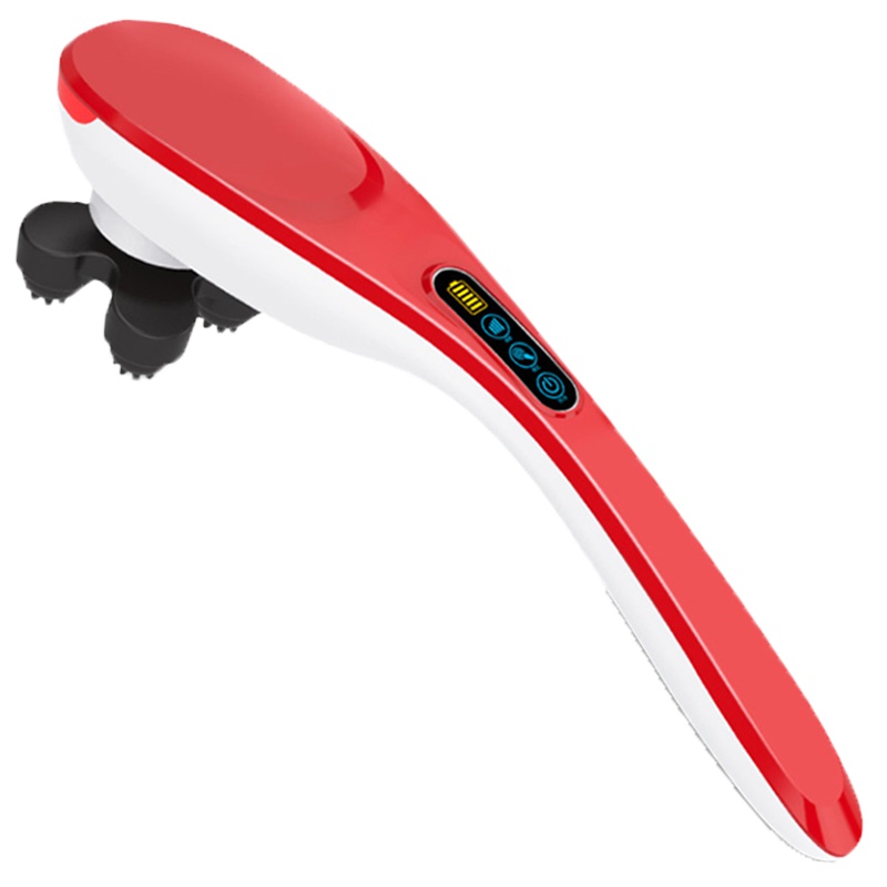 璐瑶(LUYAO)按摩棒 LY-651A中国红 支持循环按摩 仿真锤敲 红外线,磁疗 充电使用按摩器背部肩部颈部按摩捶